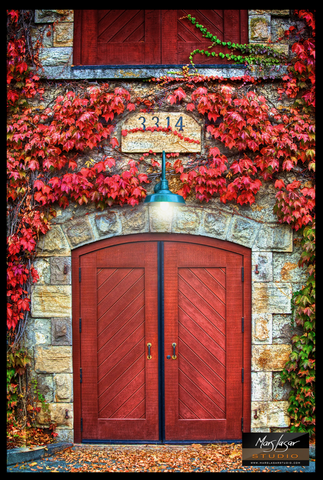 40x30" BV Wine Door - Metal Float Mount - with address customization to 3314