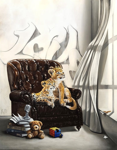 The Lion Cubs Original Commission by Pete Tillack
