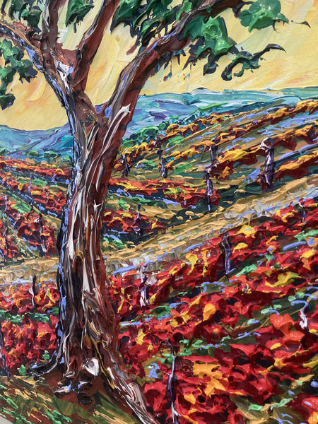 Vines of Autumn Harvest 36 x 48" original