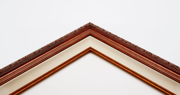 Copper Rosette - Wood Frame