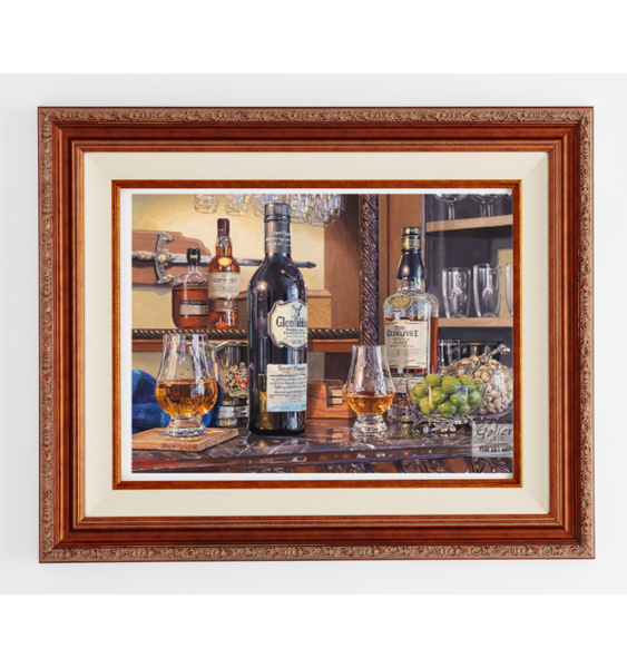 Copper Rosette - Wood Frame