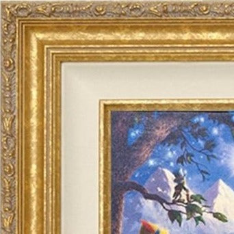 Marbled Gold Rosette Wood Frame