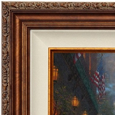 Copper Rosette - Wood Frame
