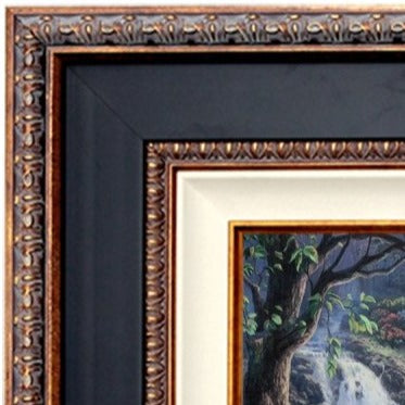 Black Large Tuscan Wood Frame