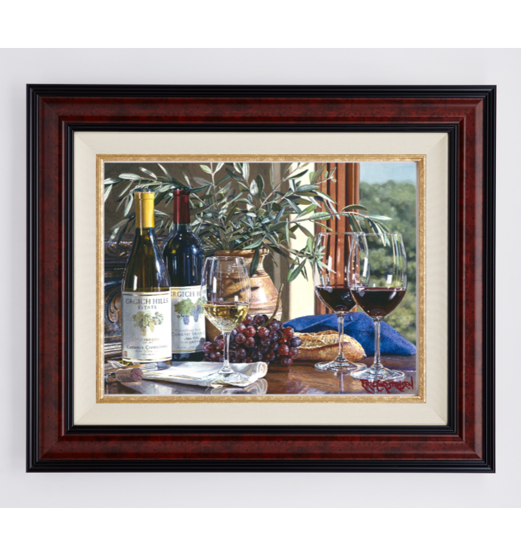 Napa Valley Memories II by Eric Christensen in custom framing