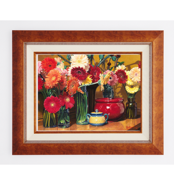 Light Copper Wood Frame