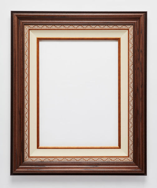 Dark Oak Walnut Fancy Wood Frame