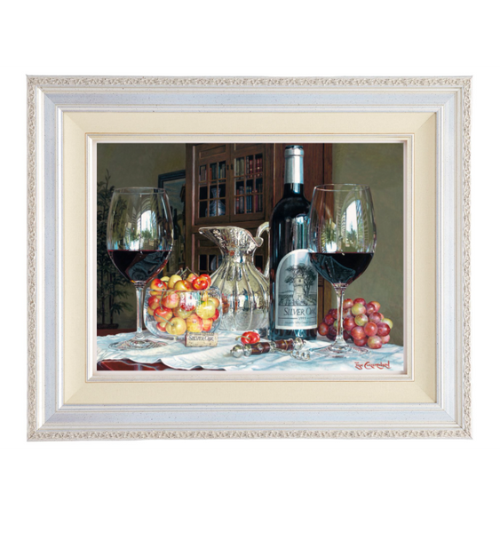 Silver Leaf Ornate Wood Frame