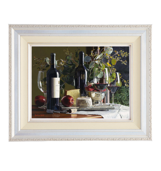 Silver Leaf Ornate Wood Frame