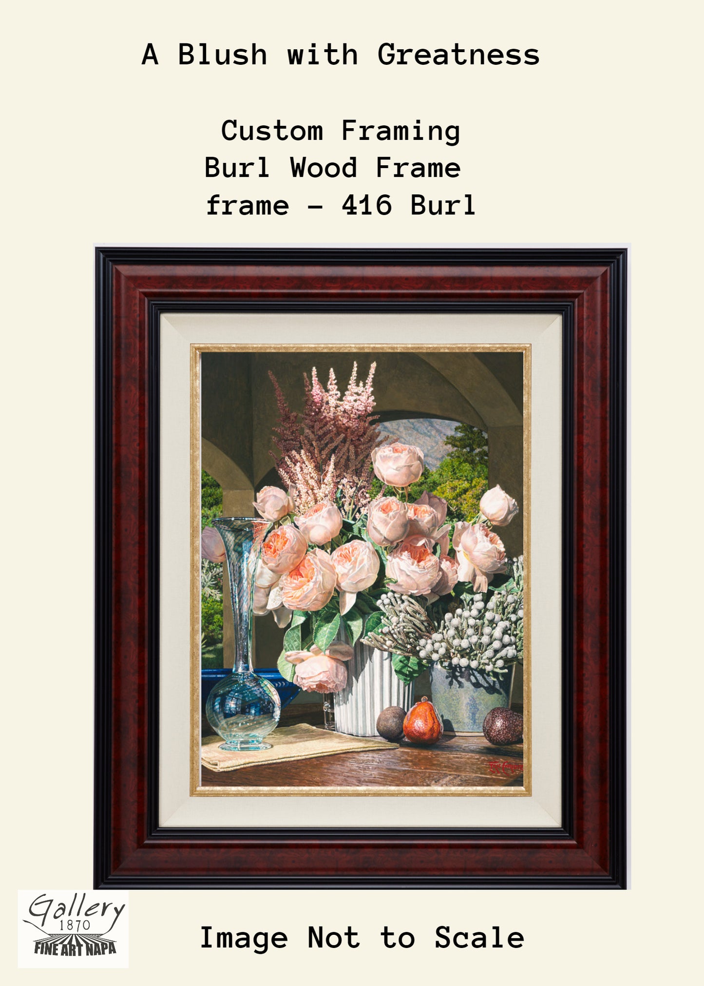 Custom Framed A Blush with Greatness by Eric Christensen