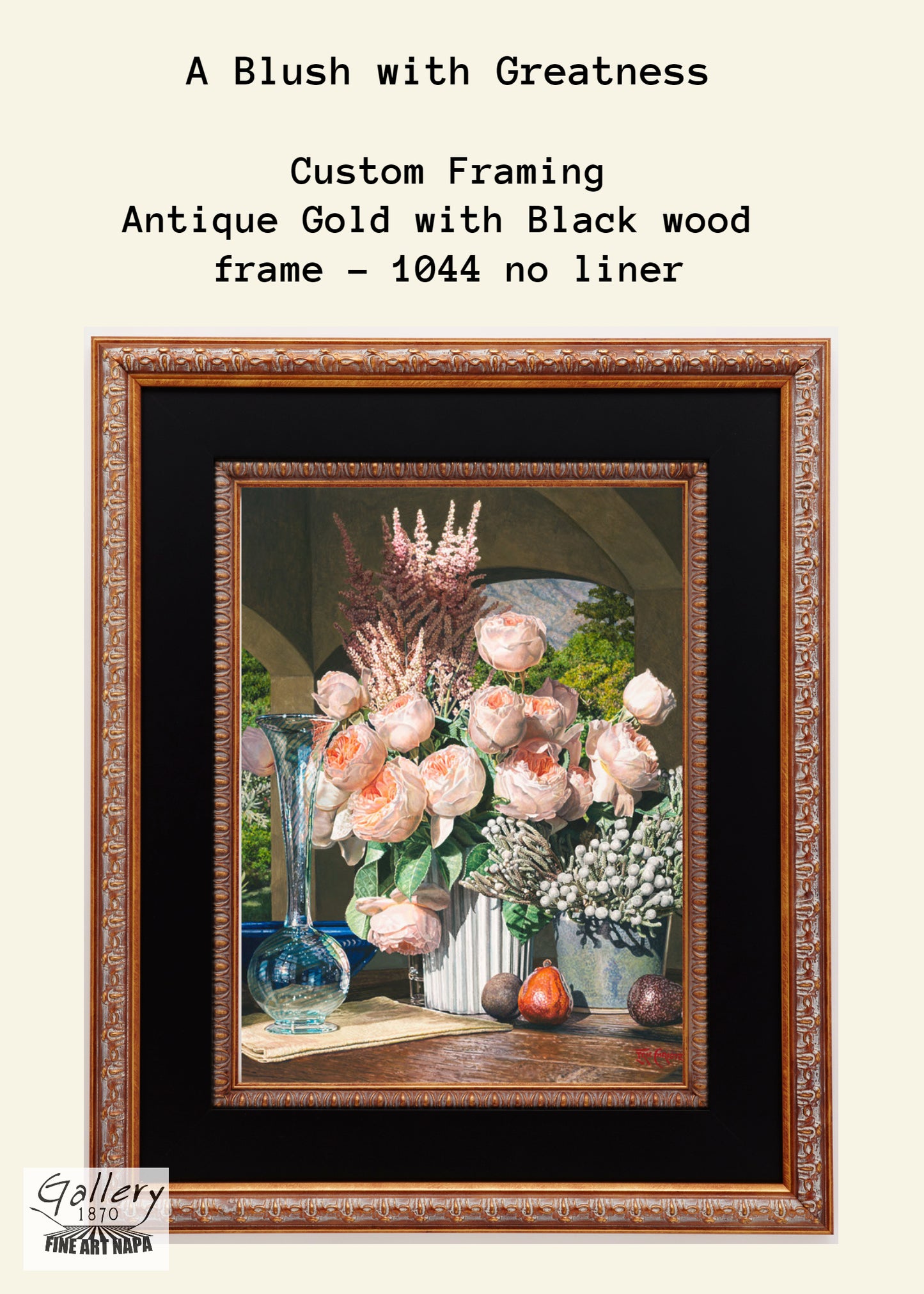 Custom Framed A Blush with Greatness by Eric Christensen
