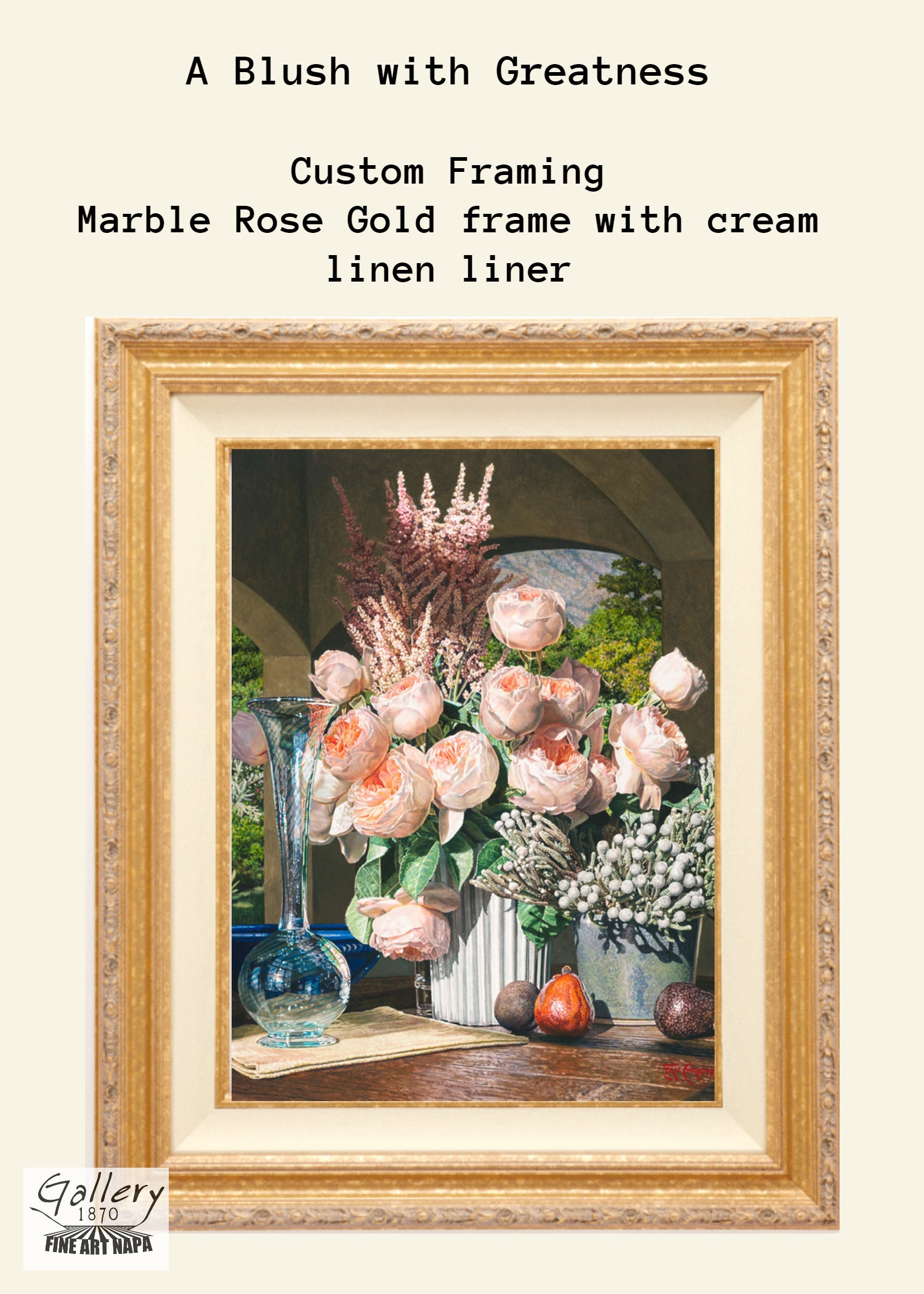 Custom Framed A Blush with Greatness by Eric Christensen
