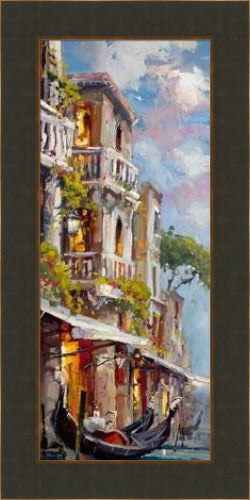 A Day in Venezia by Steven Quartly custom framed by Gallery 1870