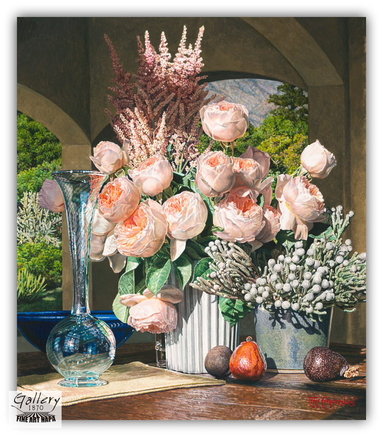 A Blush with Greatness by Eric Christensen hyperrealism in watercolors