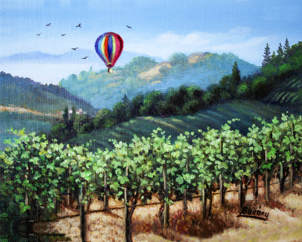 Balloons Over the Valley by Imre Buvary