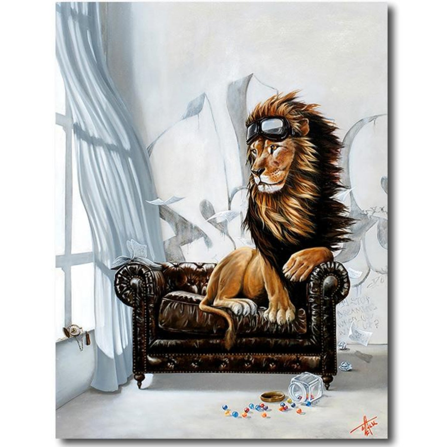 All the Marbles by Pete Tillack limited edition canvas giclée available at Gallery 1870
