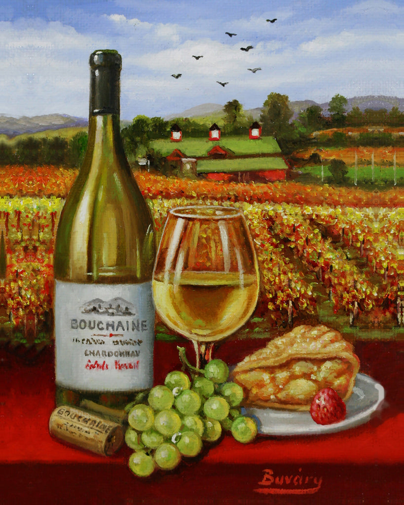 Bouchaine Winery 10 x 8" canvas print