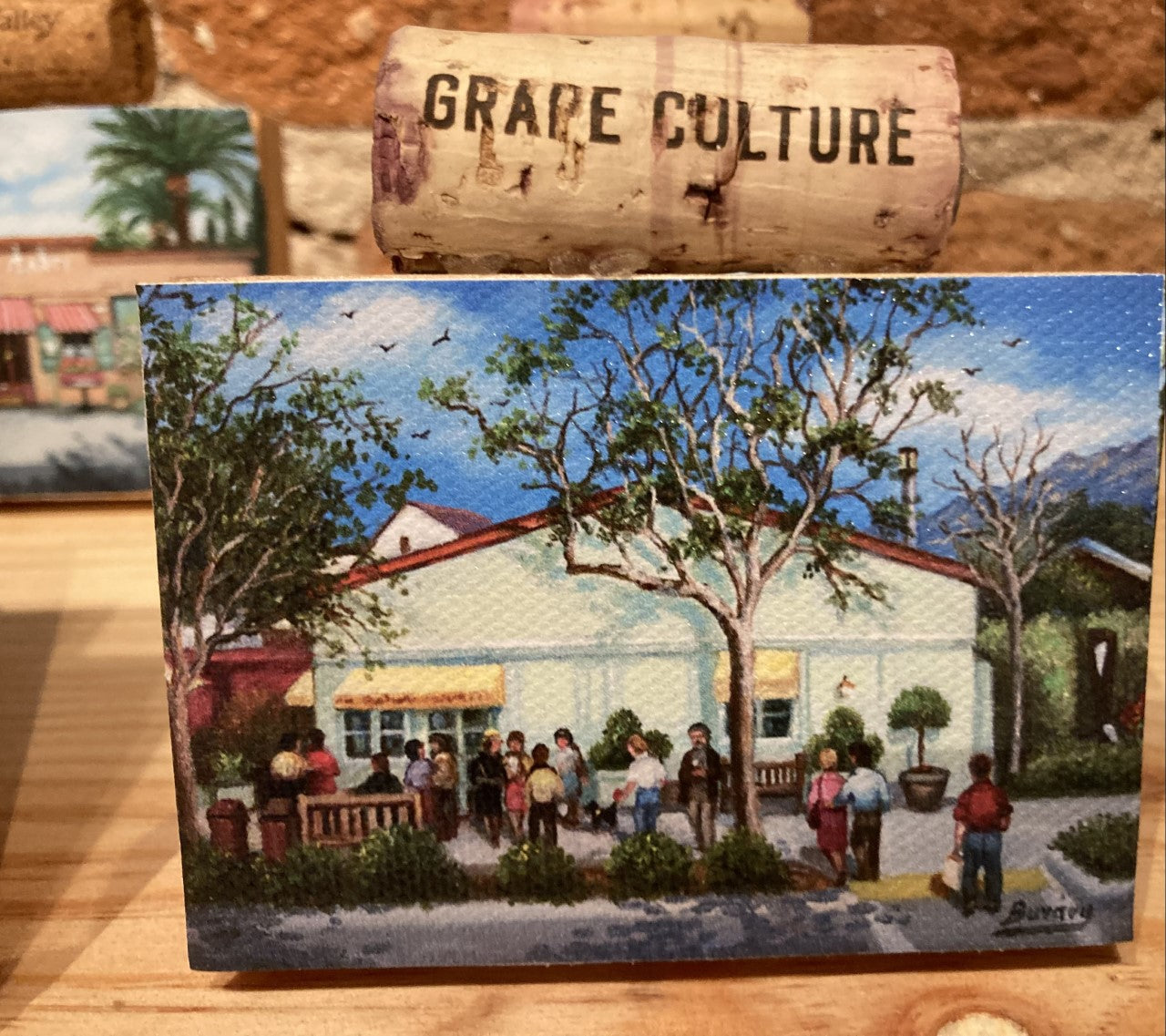 Mini Cork Easel Back Print