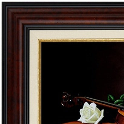 449.011 wooden frame in silver leaf profile size 100x50 mm