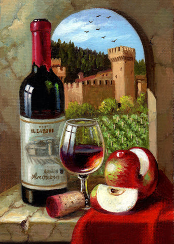 Castle Winery - Castello Di Amorosa - 10 x 8" canvas print
