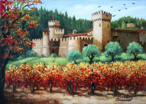 Castello di Amorosa 8 x 10" Canvas Print
