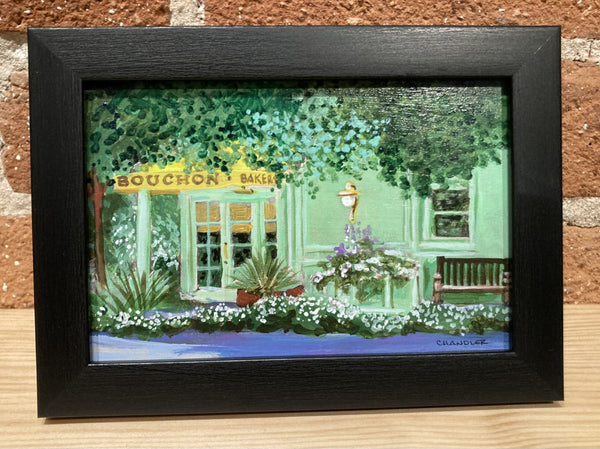 4x6" mini framed oil by Chandler