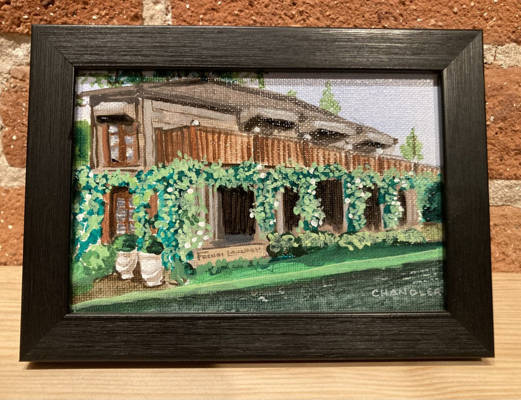 4x6" mini framed oil by Chandler