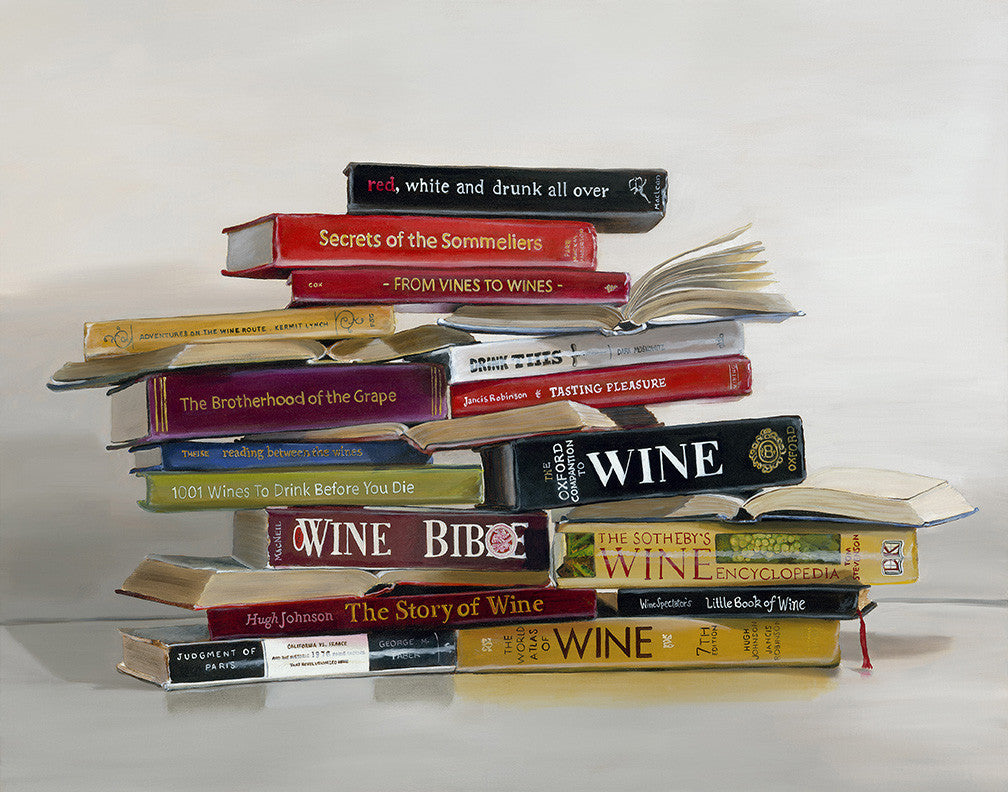 Red, White & Drunk All Over book painting by Gail Chandler
