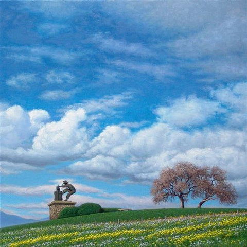 A Springtime Welcome 20" x 20" original oil painting