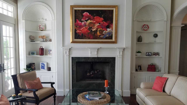 Poppies in Sunshine by Leon Roulette - Collector's Home Photo