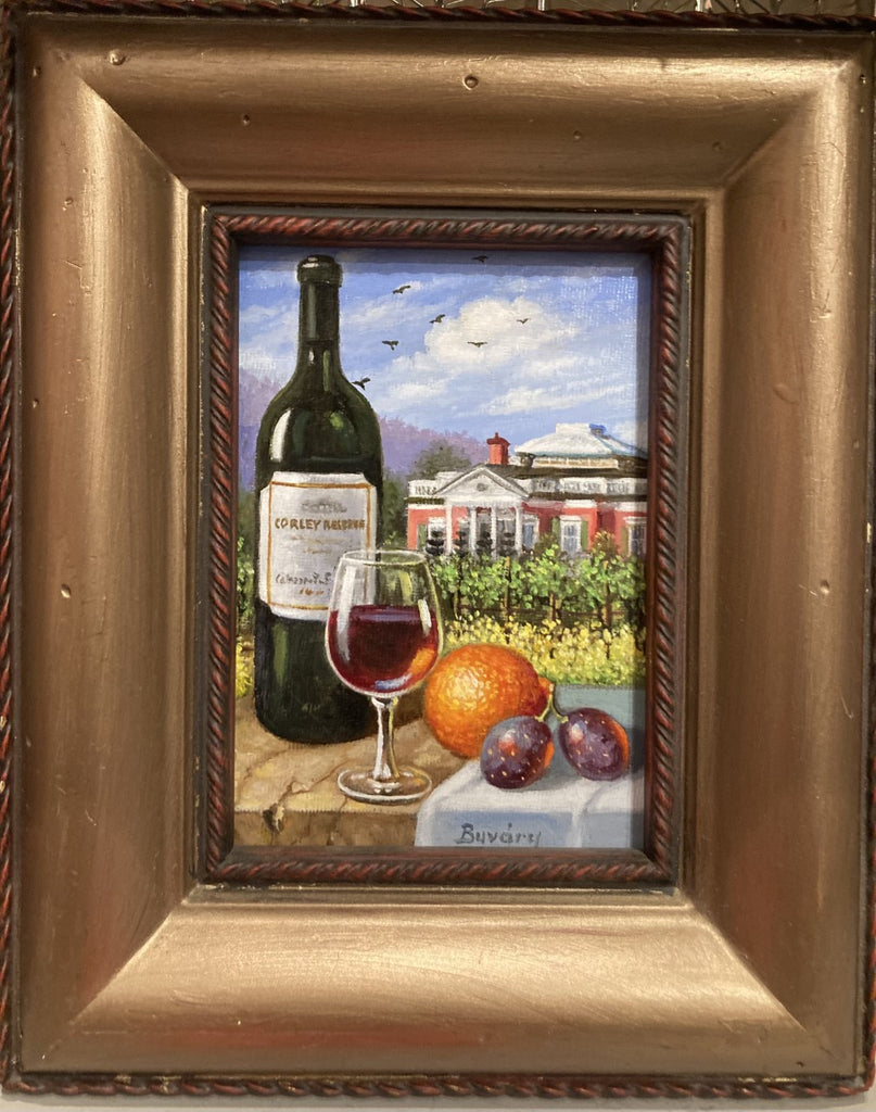 Final Imre Buvary 7 x 5" Framed Original Oil Paintings by Buvary