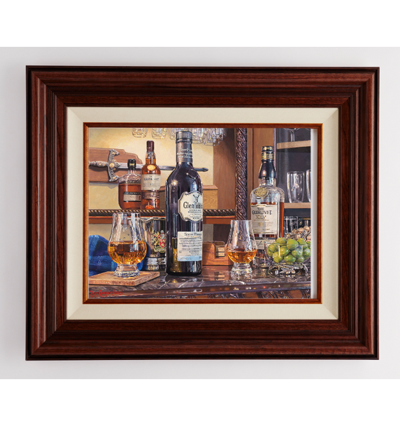 African Walnut Wood Frame