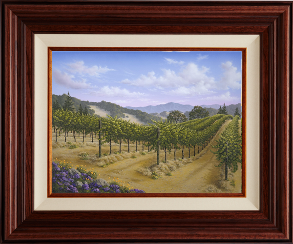 Spring Vista by Patrick O'Rourke - Custom Framed