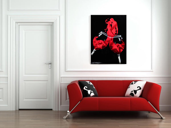 Double Amore 36x24" original abstract