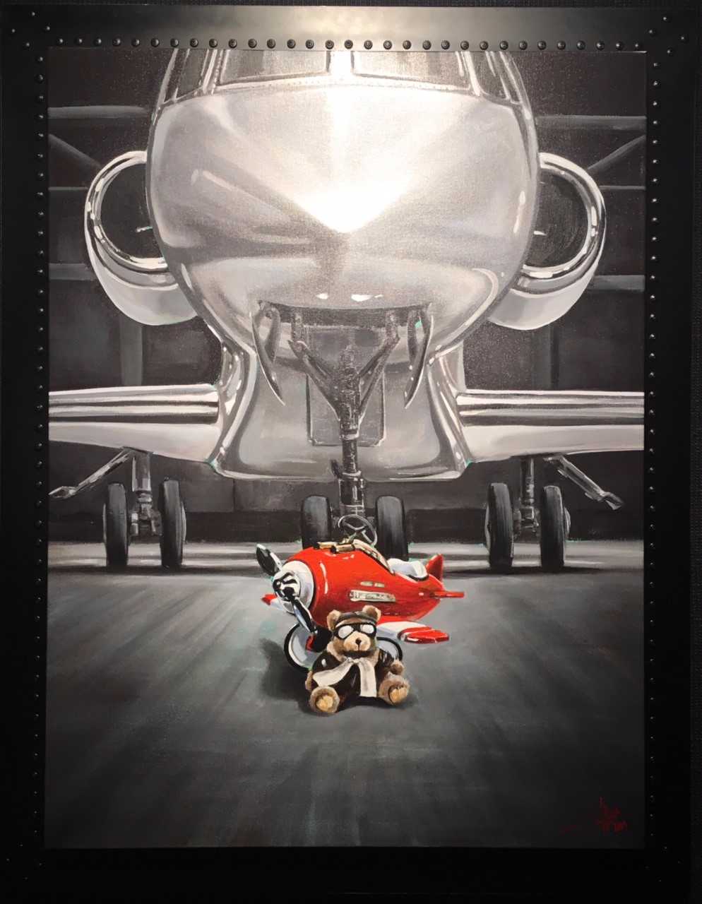 Dream Big framed in artisan made aluminum frame by Pete Tillack