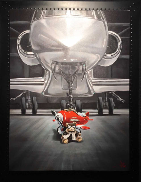 Dream Big framed in artisan made aluminum frame by Pete Tillack