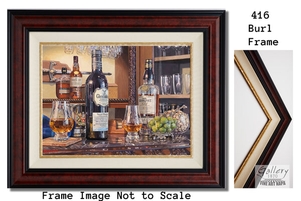 Traditional Burl Wood Frame