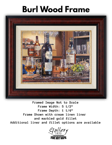Traditional Burl Wood Frame
