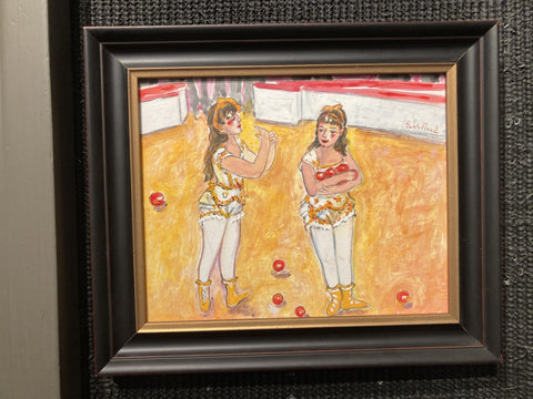 Two Little Circus Girls After Renoir original by Wayne Ensrud