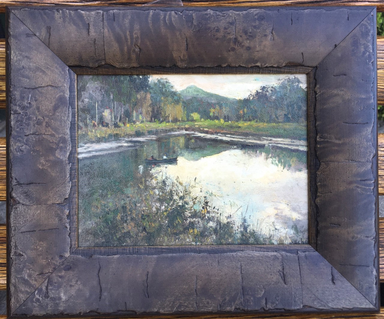 Fishing | Original Oil Painting by Ashot (6" × 8")