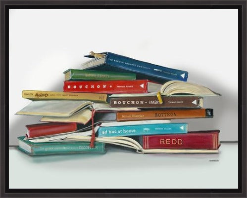 Foodie Pyramid by Gail Chandler custom framed at Gallery 1870