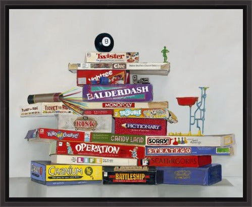The Games People Play by Gail Chandler custom framed by Gallery 1870