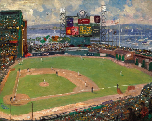 Thomas Kinkade World Series National League Champions San Francisco Giants 16×20 SN limited edition canvas