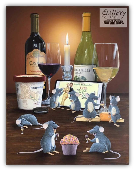 Girls Night Out limited edition canvas print by Patrick O'Rourke