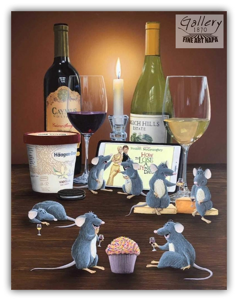 Girls Night Out limited edition canvas print by Patrick O'Rourke