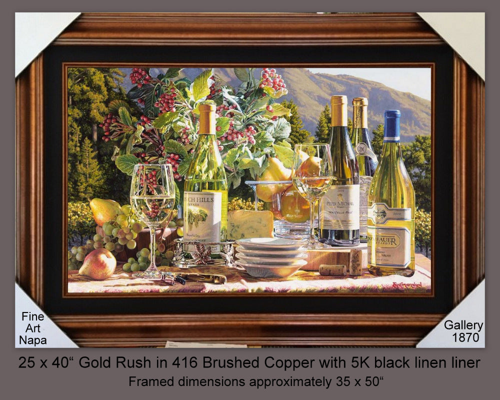 Gold Rush by Eric Christensen custom framed by Gallery 1870 Fine Art Napa
