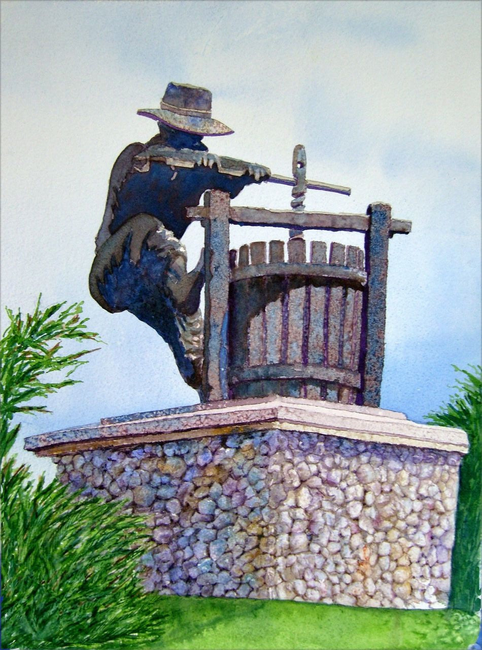 The Grape Crusher - Giclée on Canvas