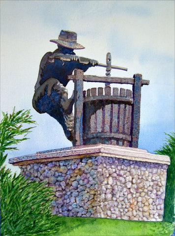 The Grape Crusher - Giclée on Canvas