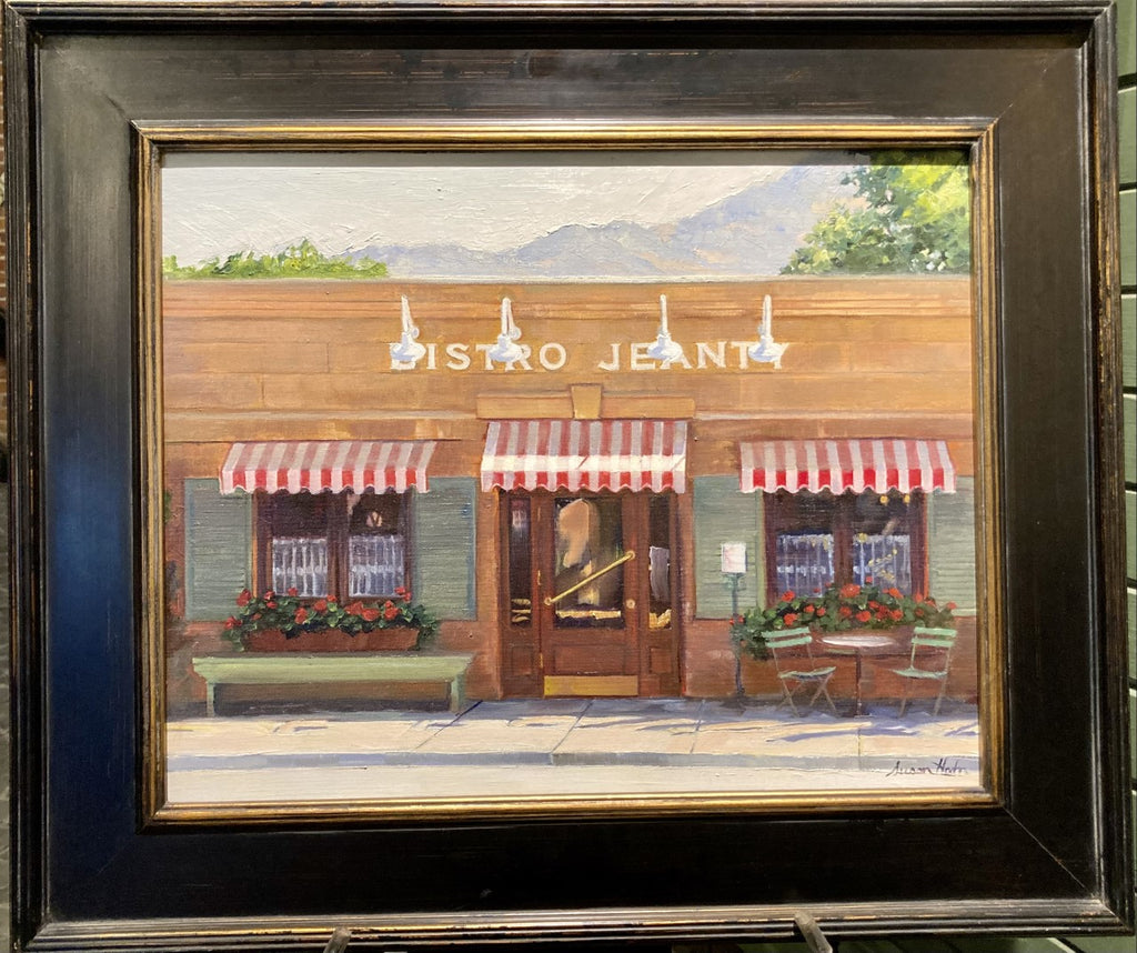 Bistro Jeanty by Susan Hoehn - custom framed