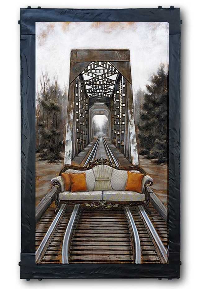 The Journey by Pete Tillack custom framed